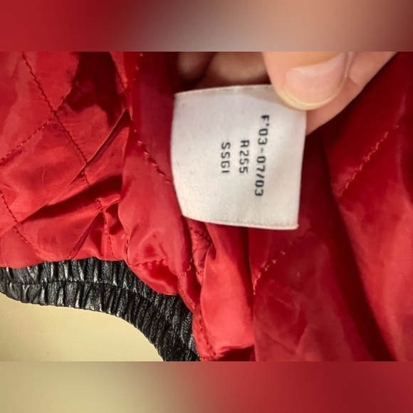 VTG CHASE × DALE JR Size 2XL Leather Red Nascar Bomber Jacket Insulated Race - Picture 16 of 16